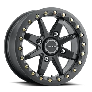 Vision Wheel ATV – 545 ROCKER – Black – 14″x7″ 13mm – All weather Wheels – 545-147100SB44